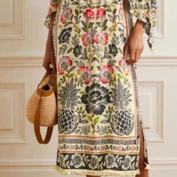 Farm Rio Romantic Garden Maxi Dress Size Small Floral Multi - Picture 3 of 14